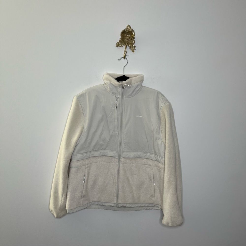 Lululemon Cinch Waist Fleece Jacket Bone 6